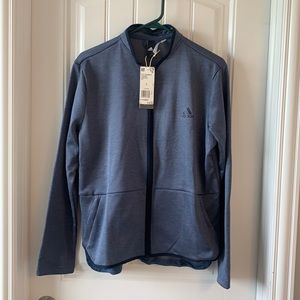 Women’s blue adidas zip up sweatshirt